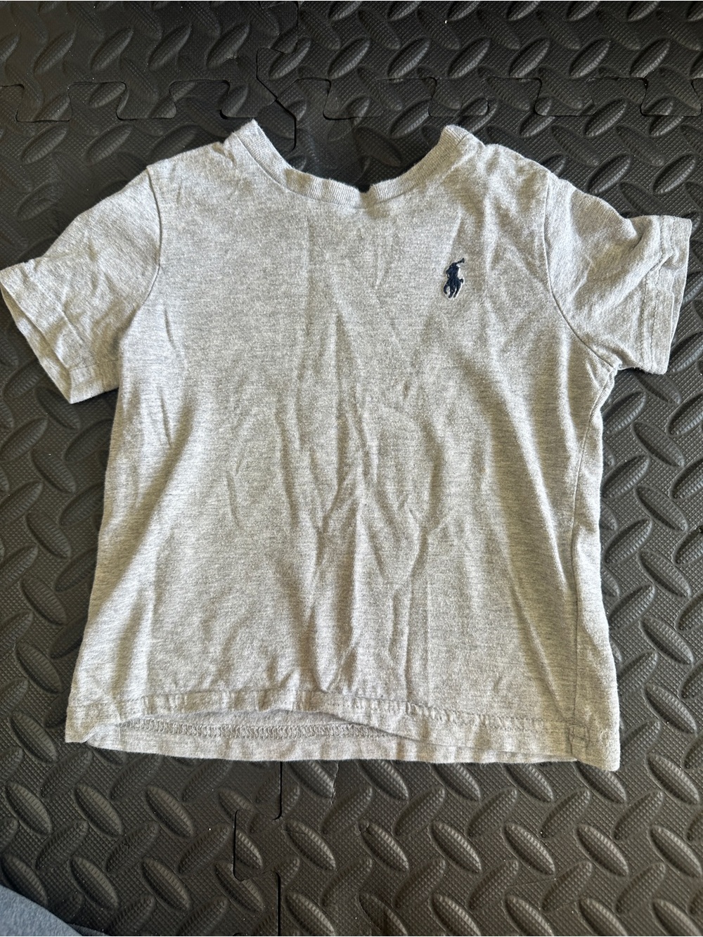Ralph Lauren Kids Light Gray Short Sleeve Tee with Navy Pony